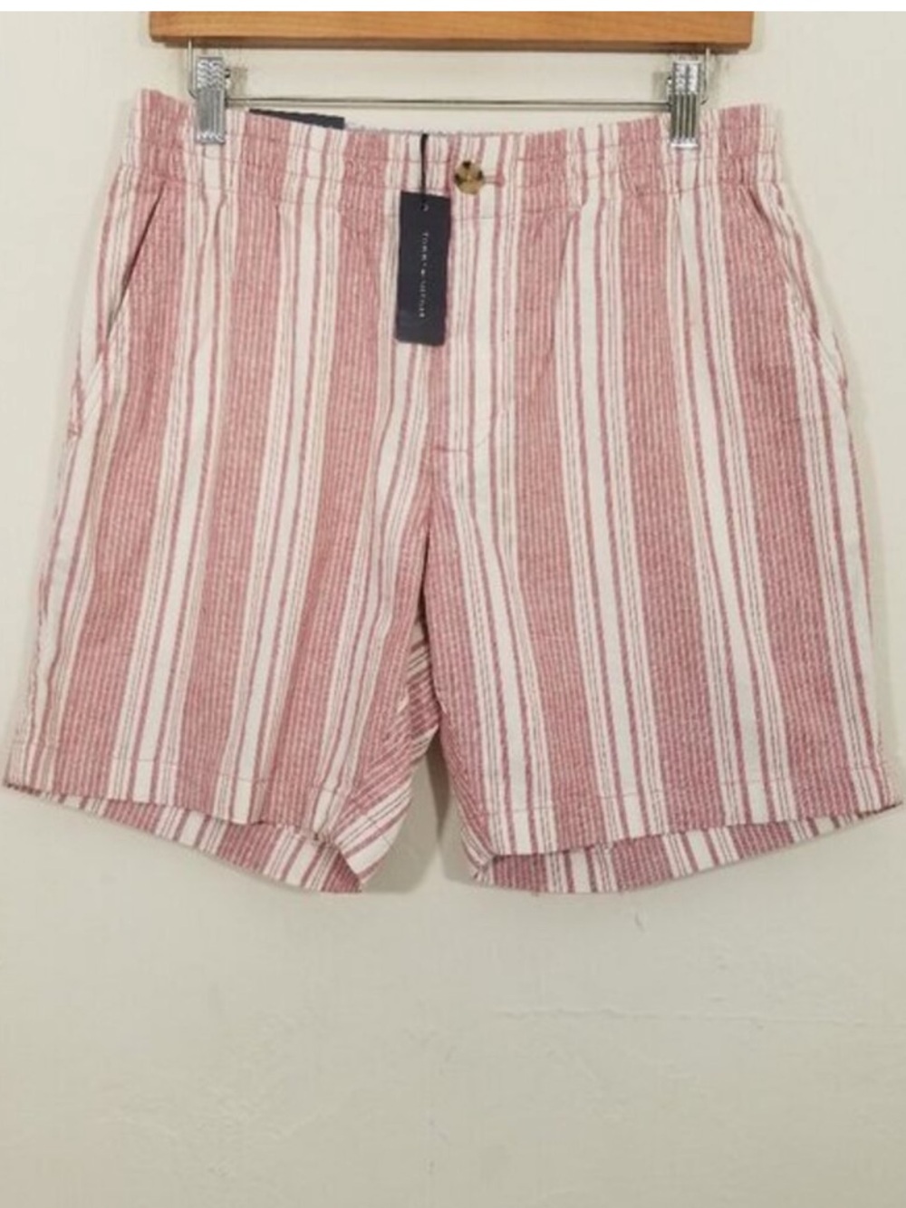 NWT Tommy Hilfiger Flex Cotton/Linen Striped Shorts Size S